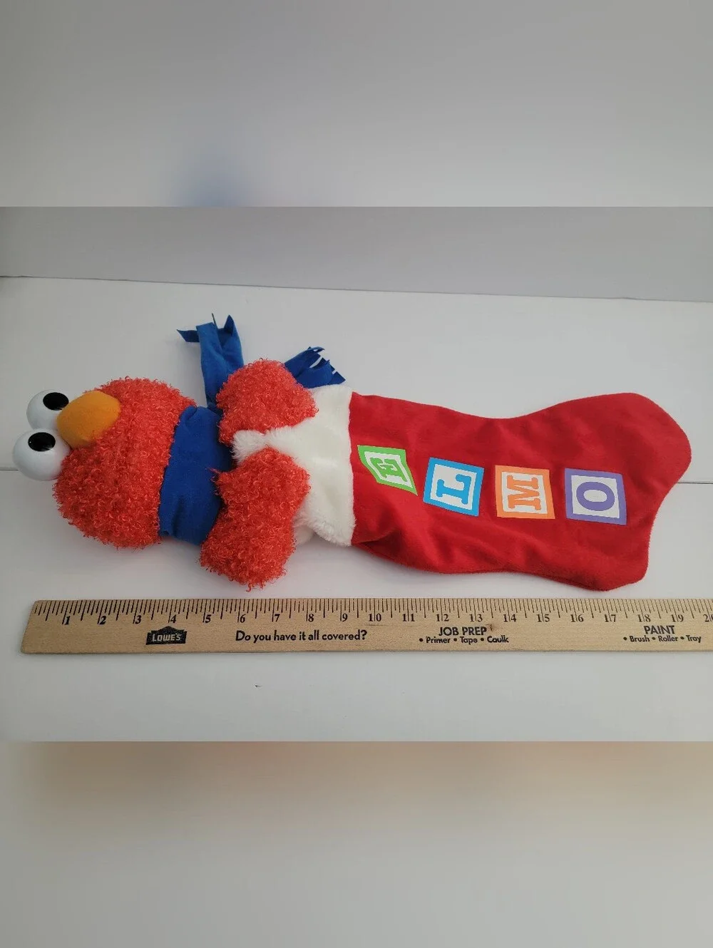 plush Elmo Christmas stocking